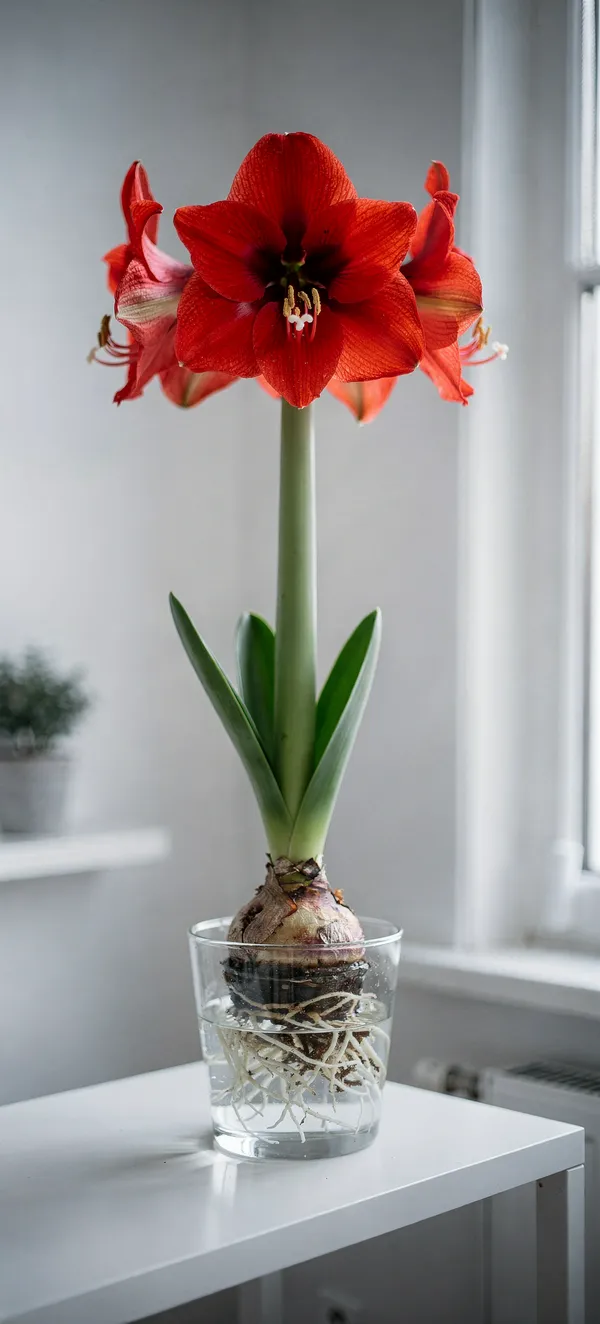 Red Amaryllis Bloom