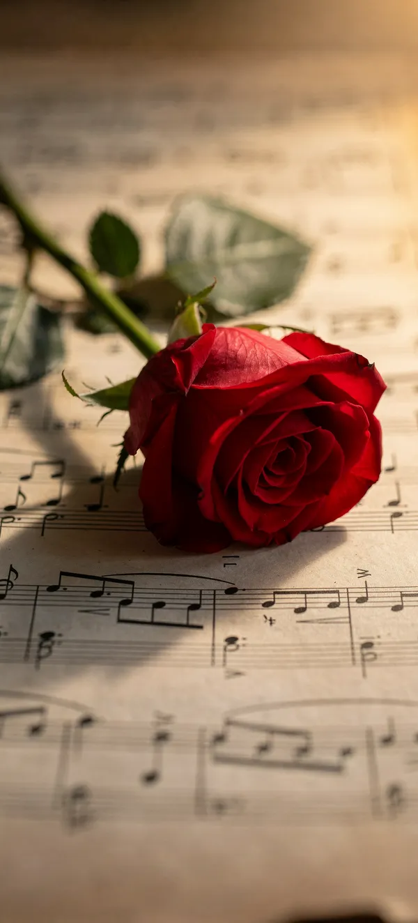 Rose on Sheet Music