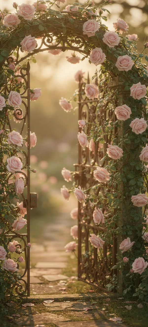 Romantic Rose Garden Gate