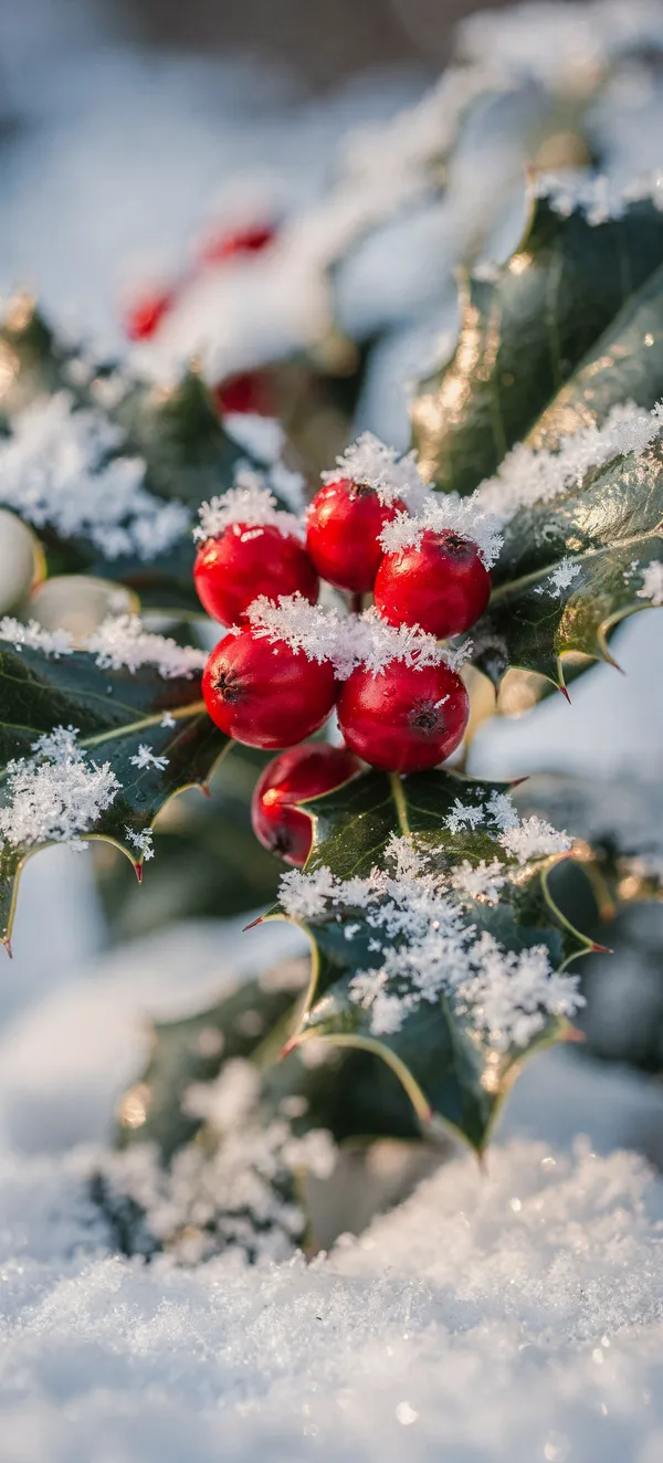 Snow Holly Berries