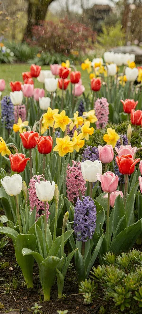 Spring Bulb Garden Wallpaper