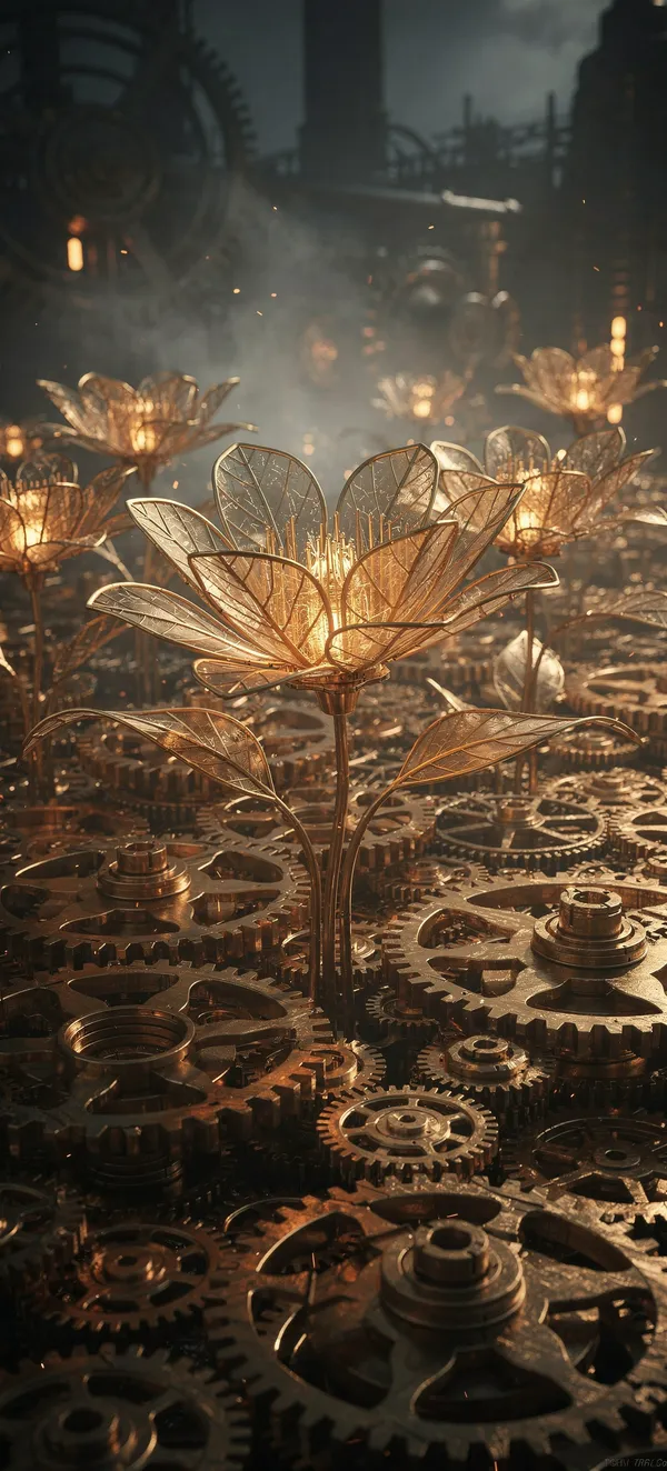 Mechanical Botanical Copper Bloom