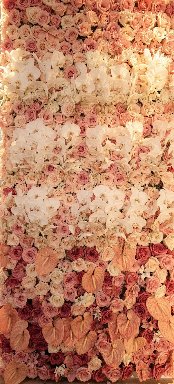 Tropical Flower Wall Installation