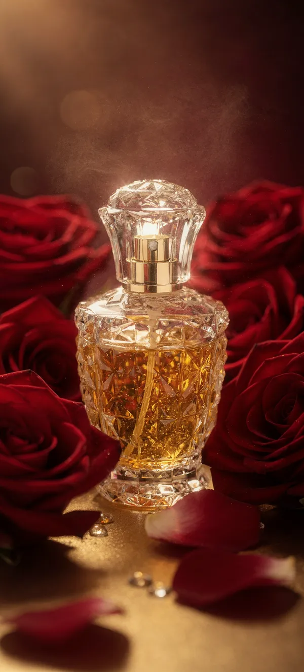 Vintage Perfume & Roses