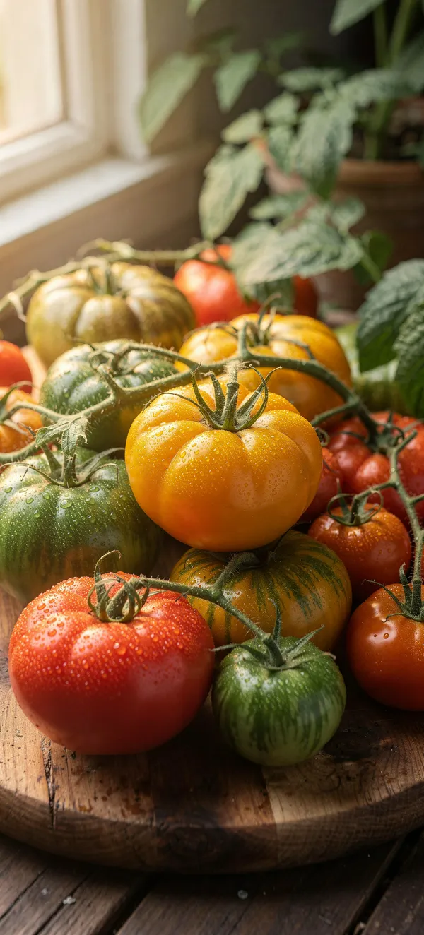 Fresh Heirloom Tomatoes Garden