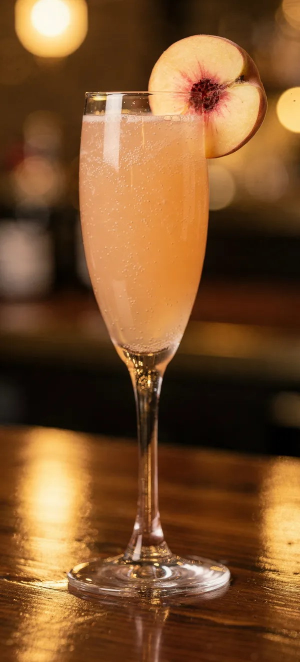 Peach Bellini Cocktail