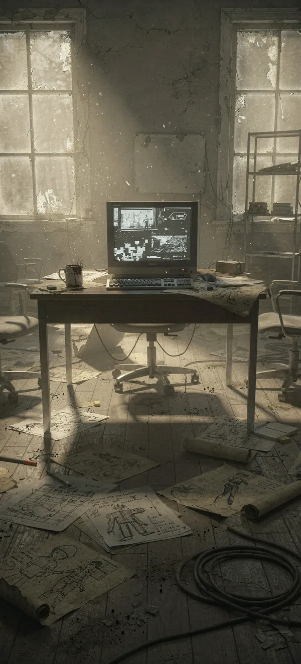 Abandoned Game Dev Studio Wallpaper