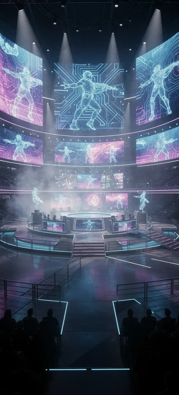 Neon Esports Arena Wallpaper