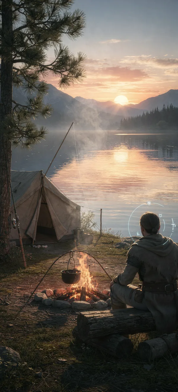 Peaceful Gaming Campsite