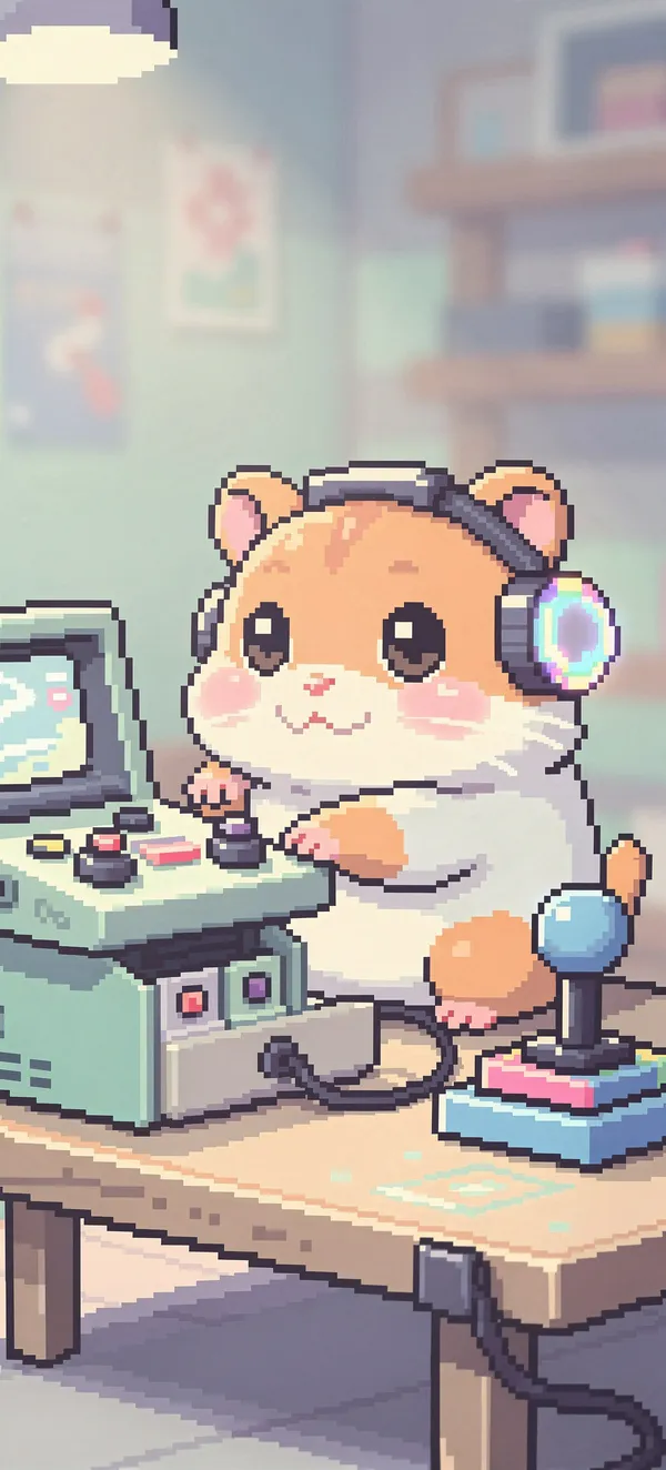 Pixel Hamster Gamer