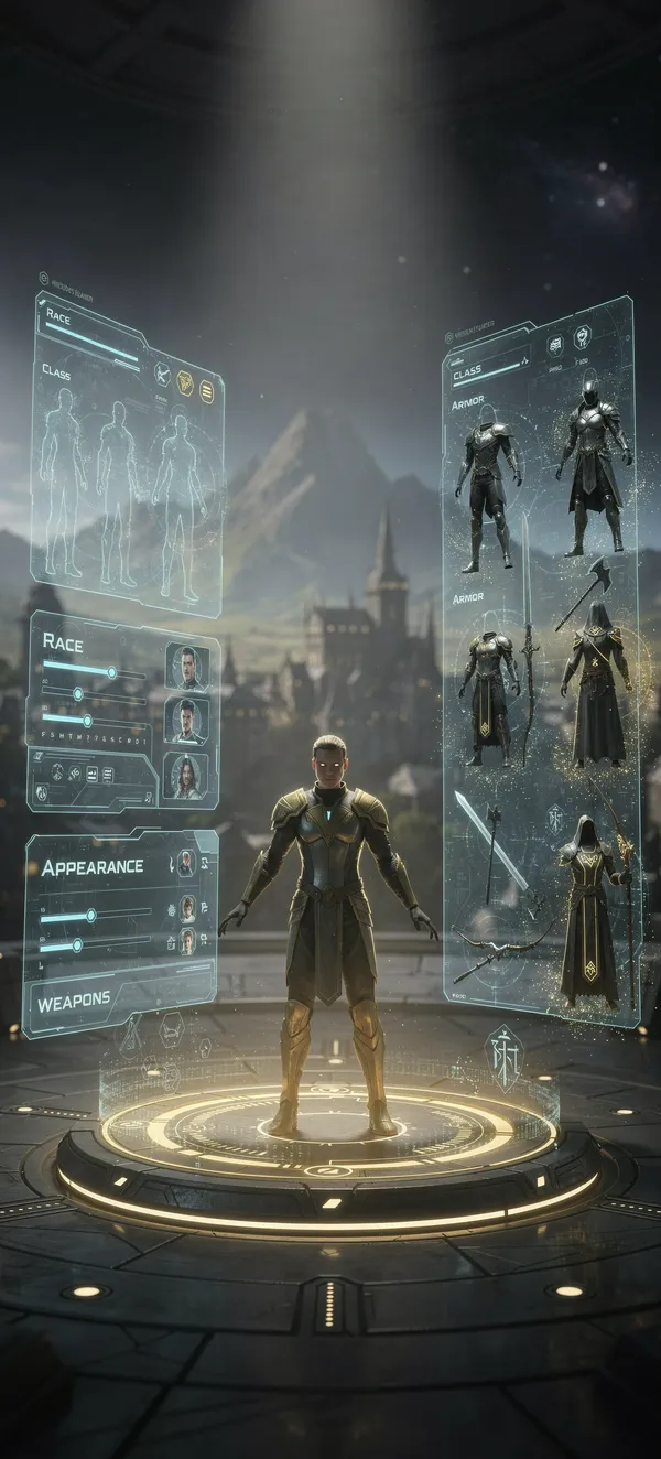 Character Creation Gaming Wallpaper