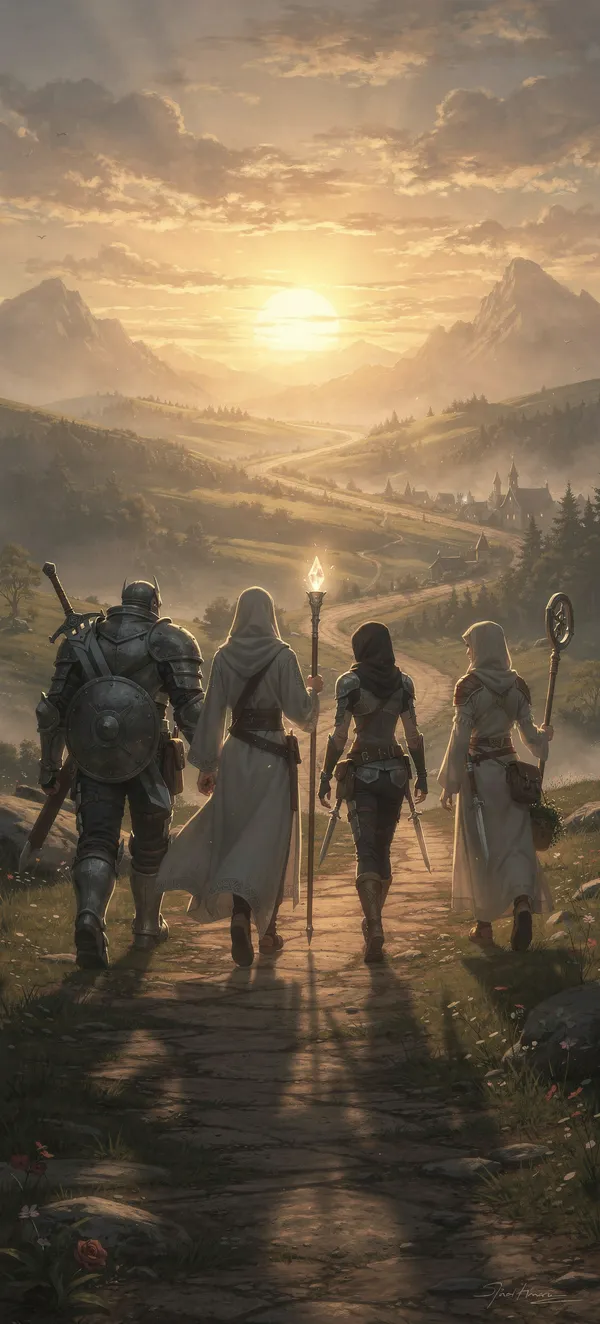 RPG Heroes Sunrise Journey