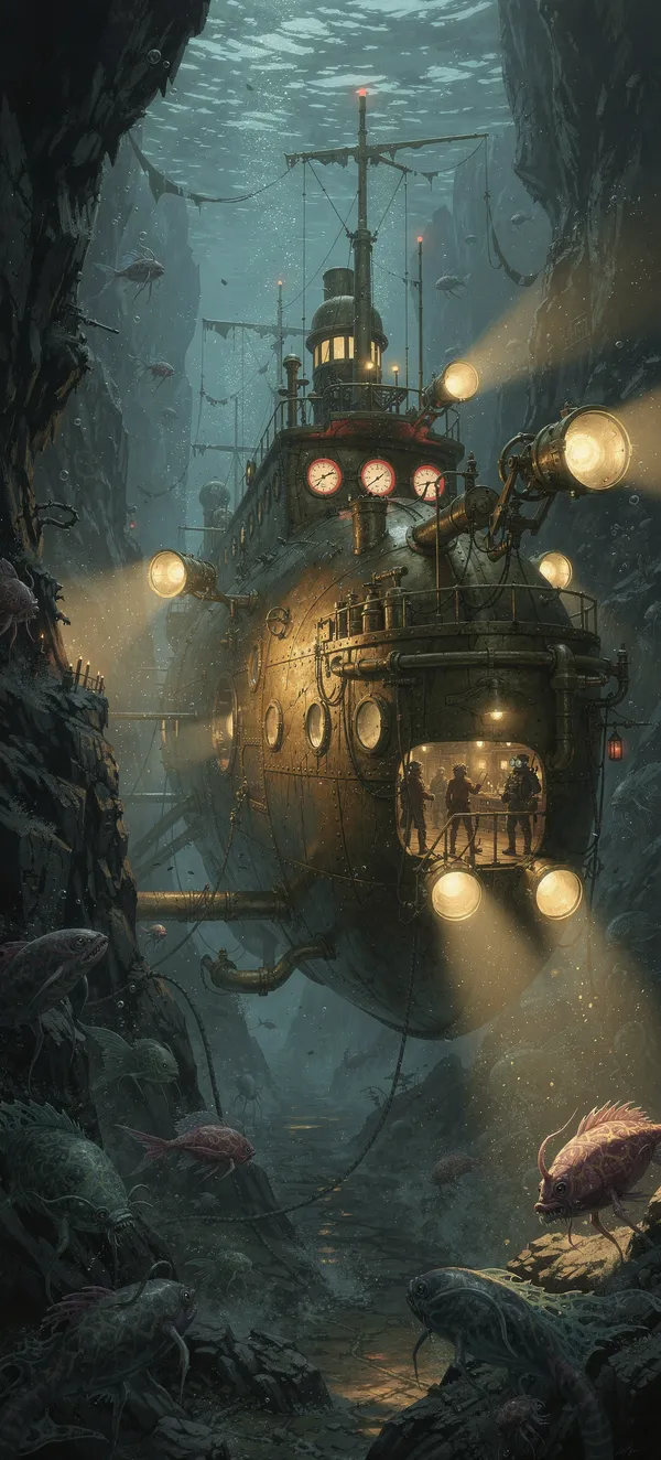 Steampunk Submarine Adventure
