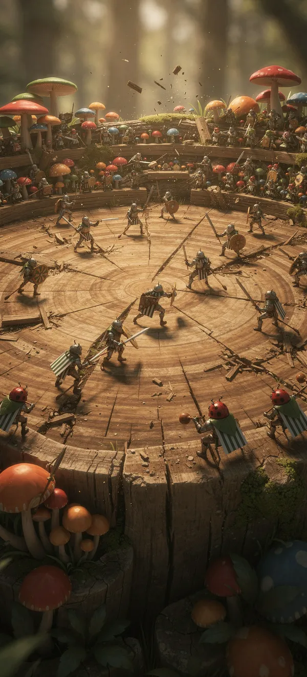 Tiny Warriors Tree Stump Arena