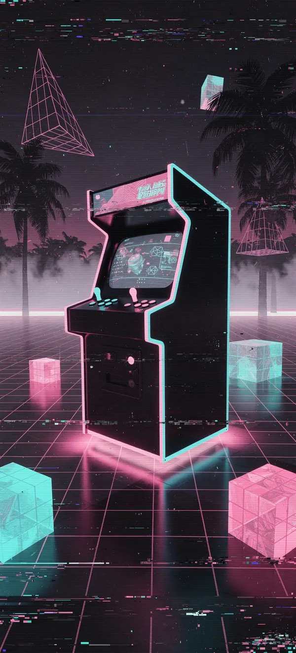 Vaporwave Arcade Cabinet