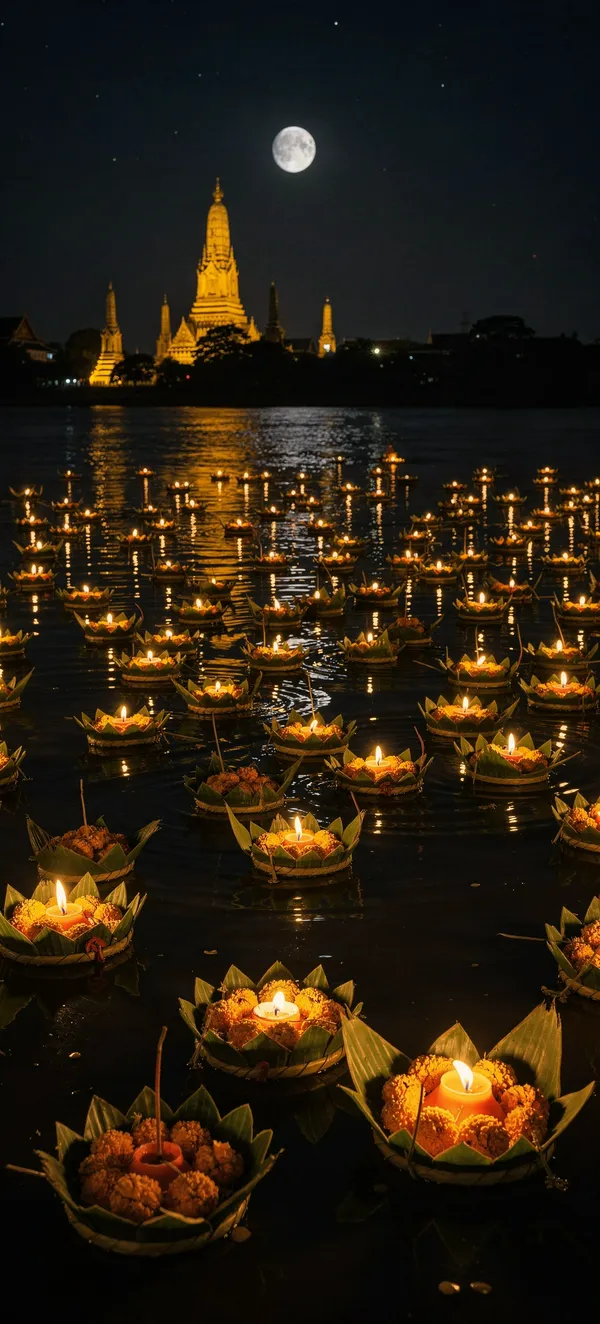 Loy Krathong 2026: Krathongs on the River