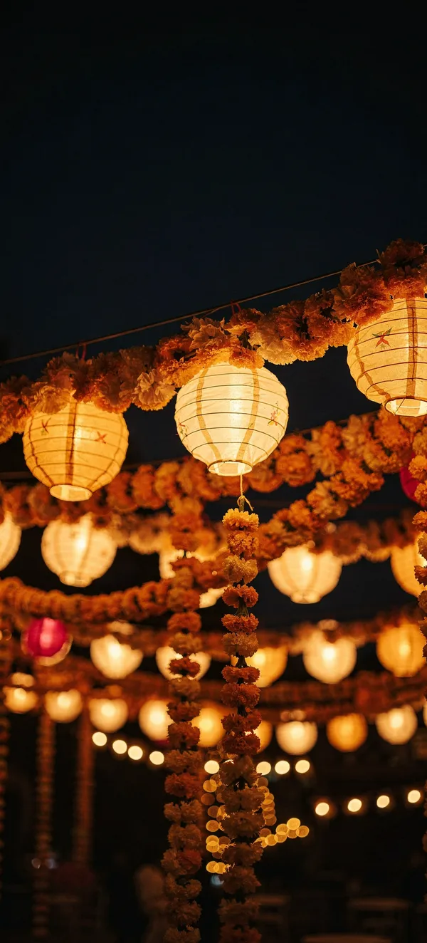 Navratri 2026: Lanterns and Marigold Garlands