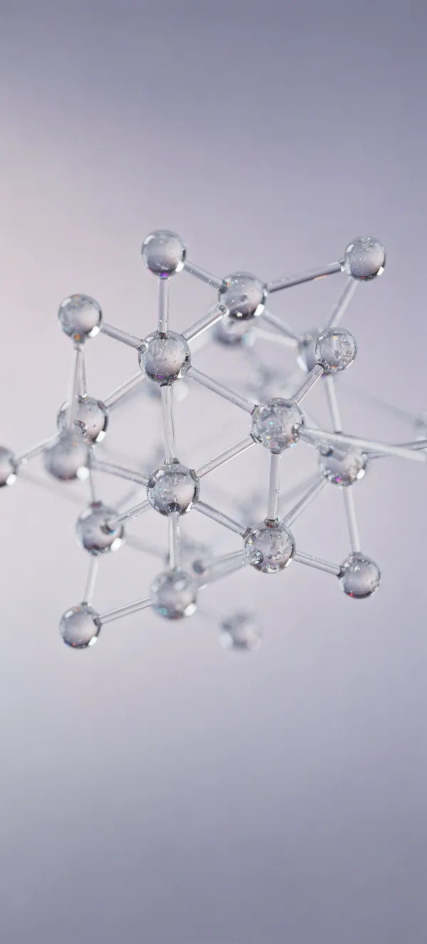 Molecular Glass Structure Wallpaper