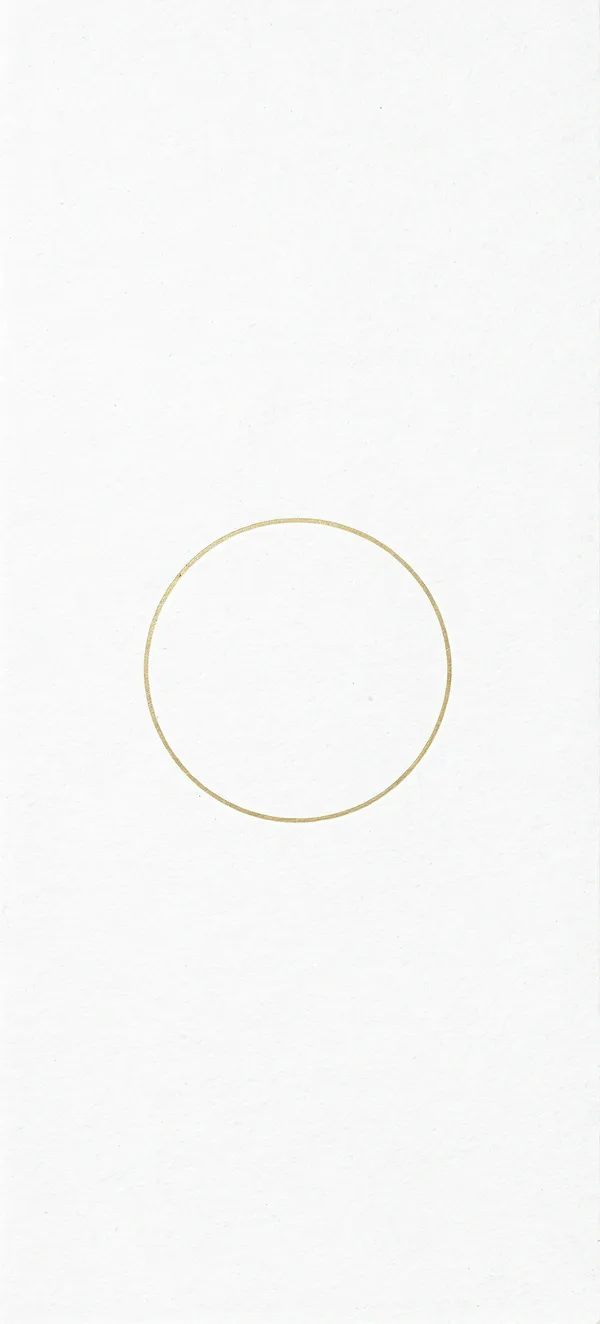Pale Gold Circle Minimal