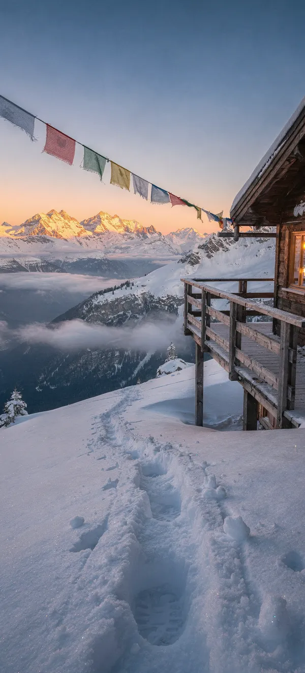 Alpine Sunrise Mountain Refuge