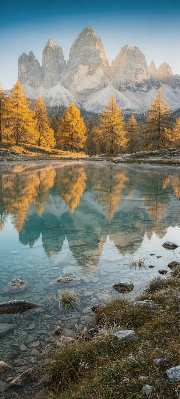 Alpine Tarn Autumn Reflection
