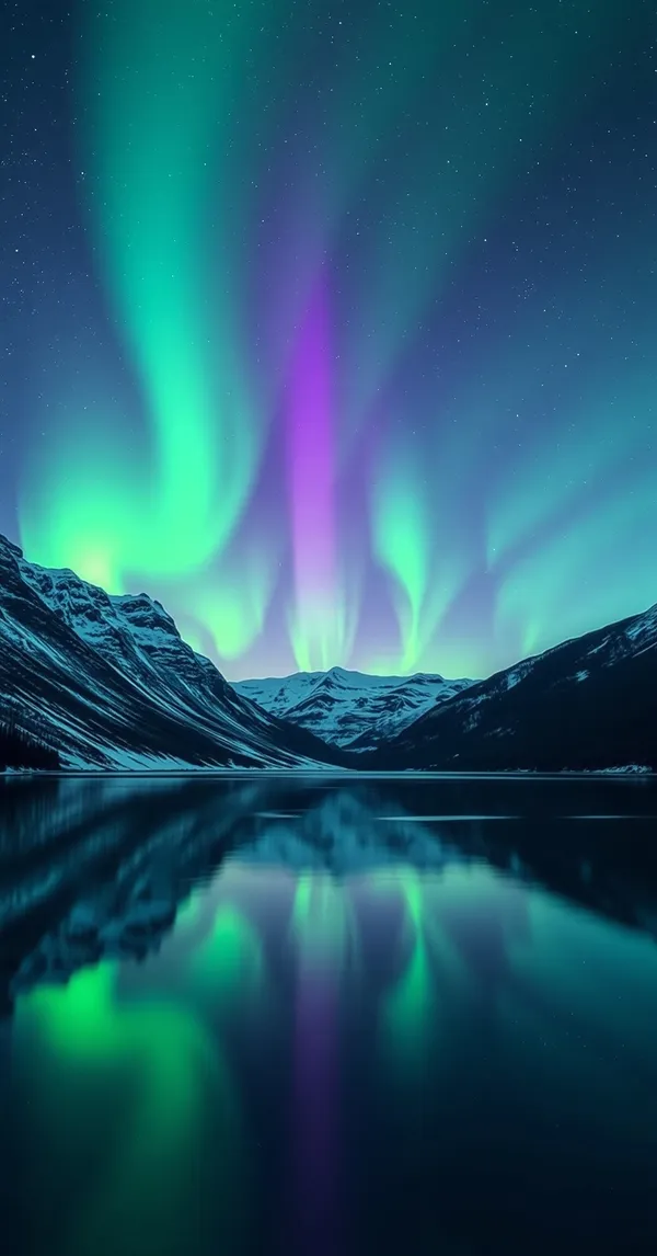 Aurora Borealis Lake