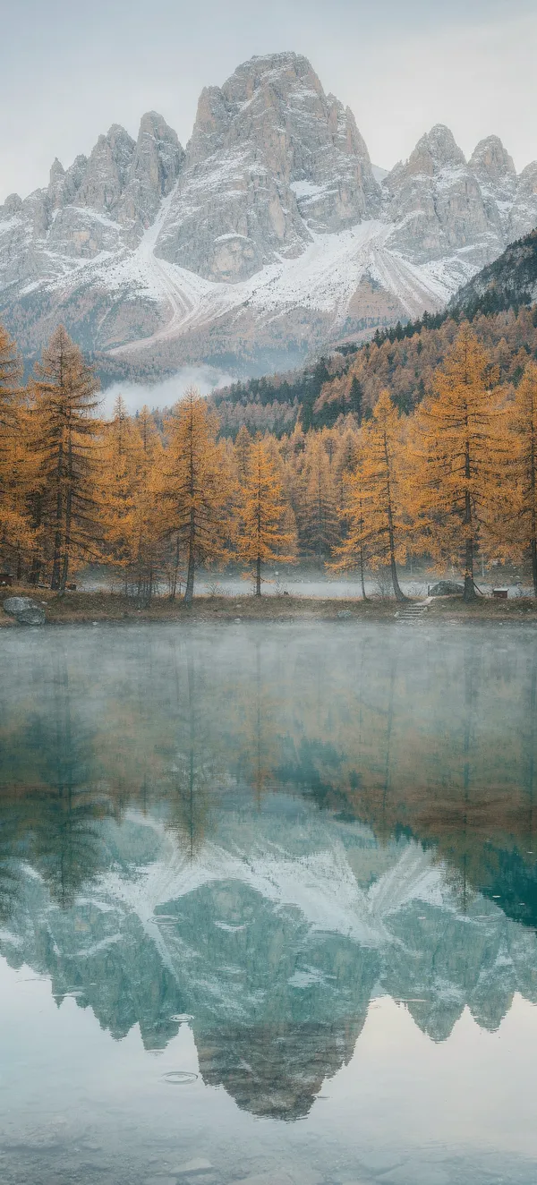 Golden Larch Alpine Lake