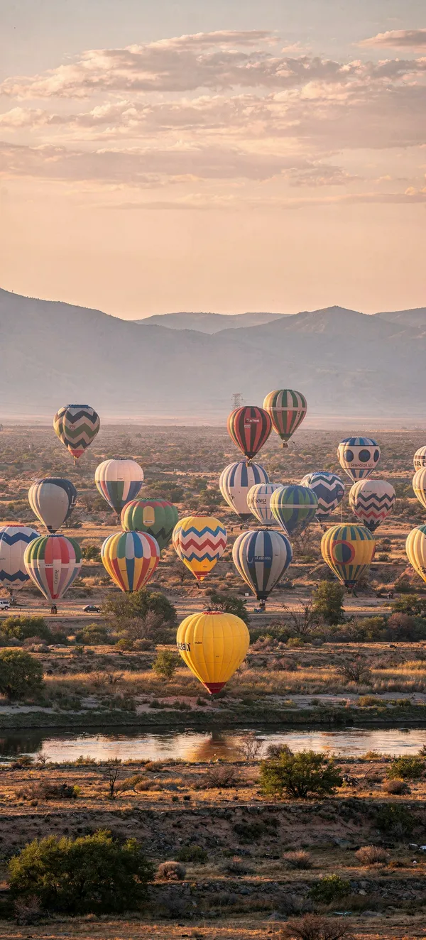 Balloon Fiesta 2026: Sunrise over the Rio Grande