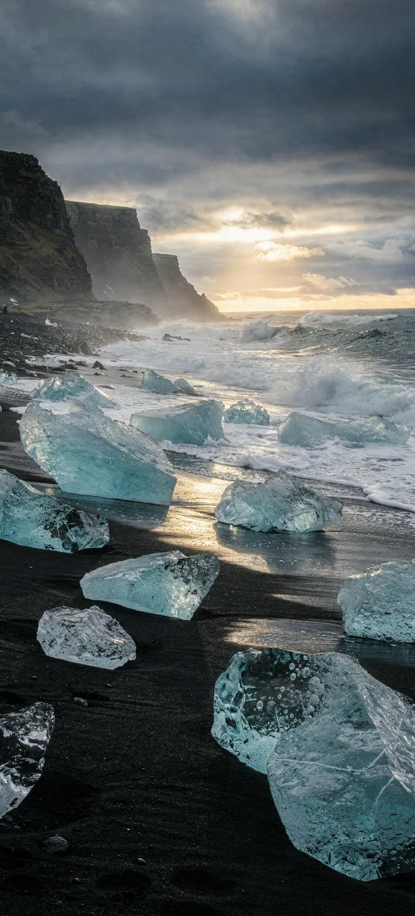 Icelandic Coastal Ice
