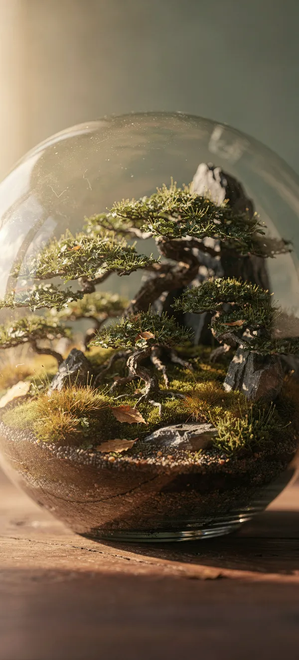 Bonsai Forest Terrarium Wallpaper