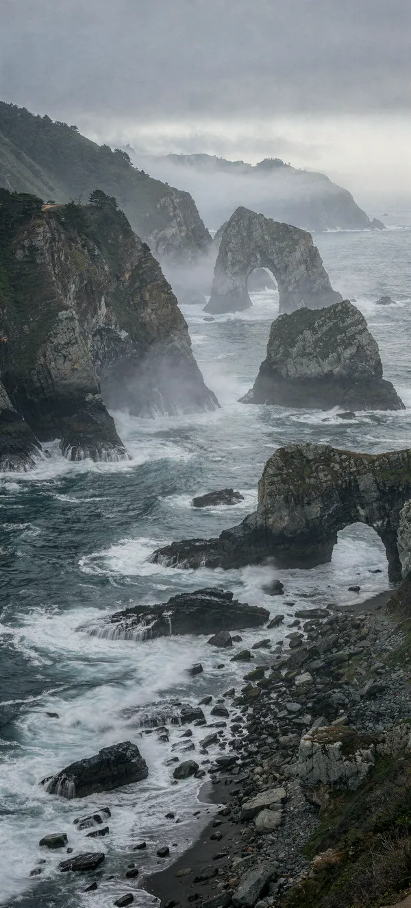 Misty Northern California Coast