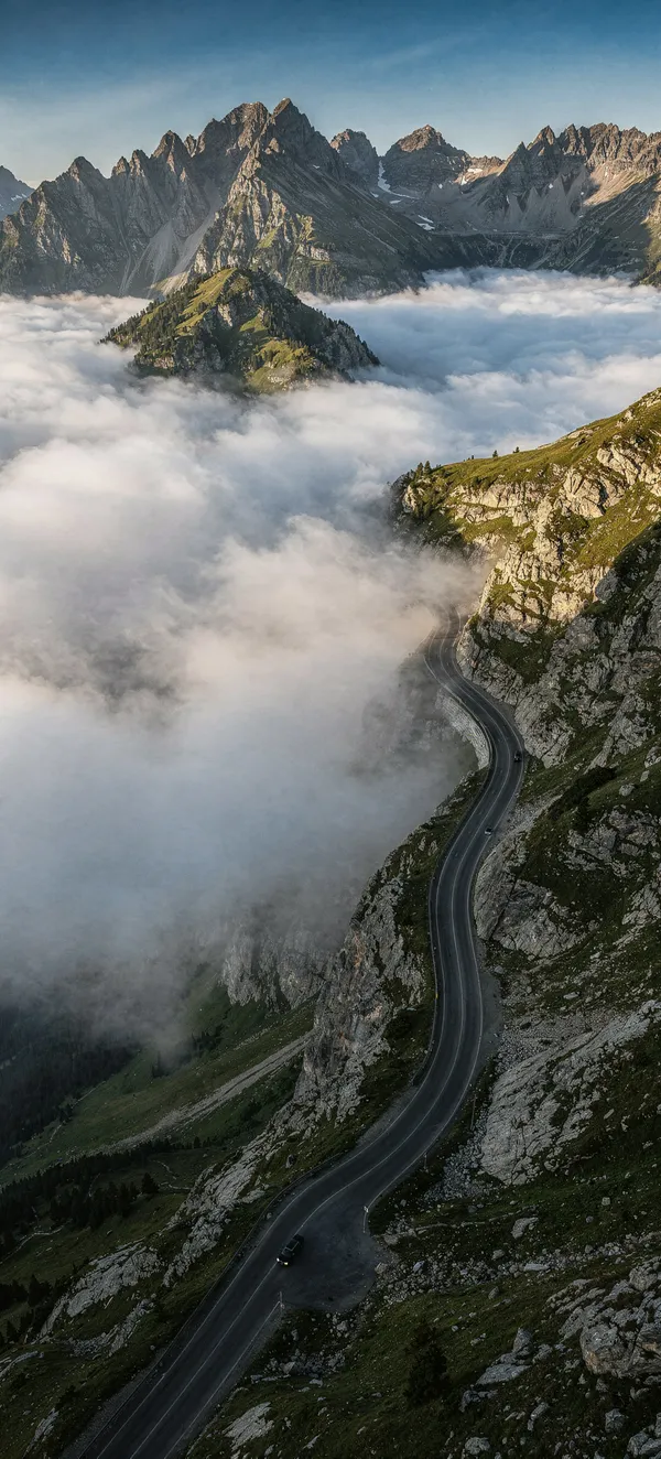 Mountain Pass Cloudscape