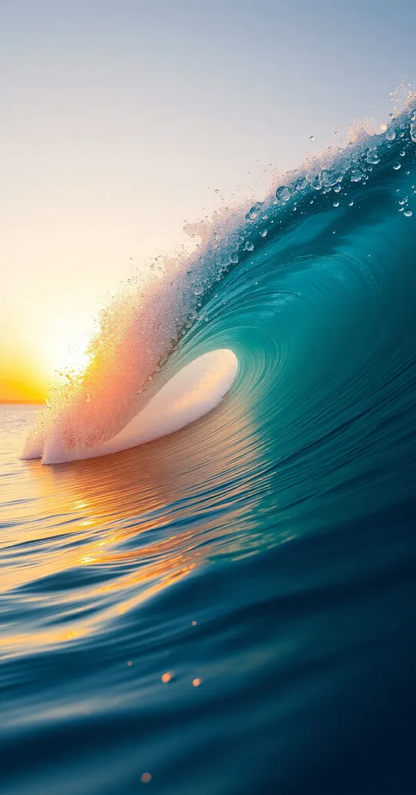 Ocean Wave Sunset