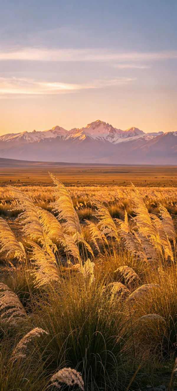 Pampas Grassland Sunset