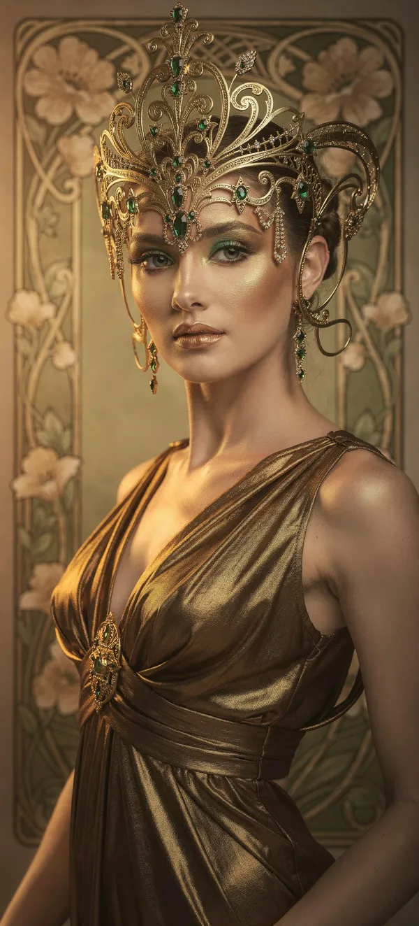 Art Nouveau Woman in Gold
