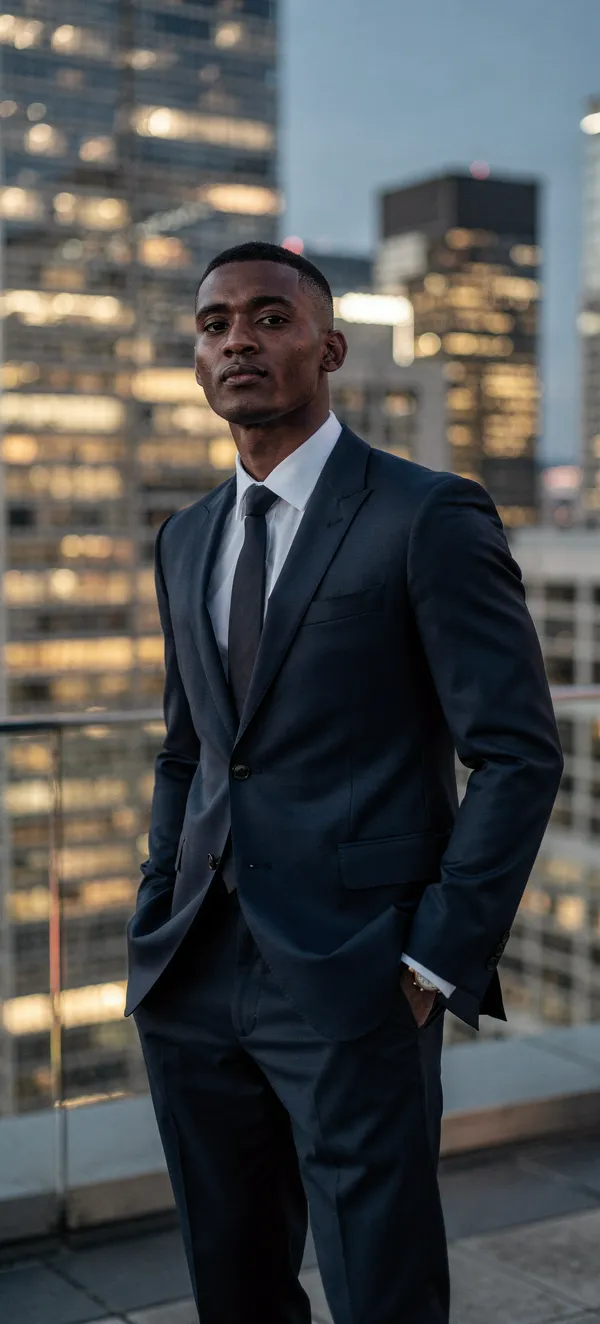 Urban Elegance Model Portrait