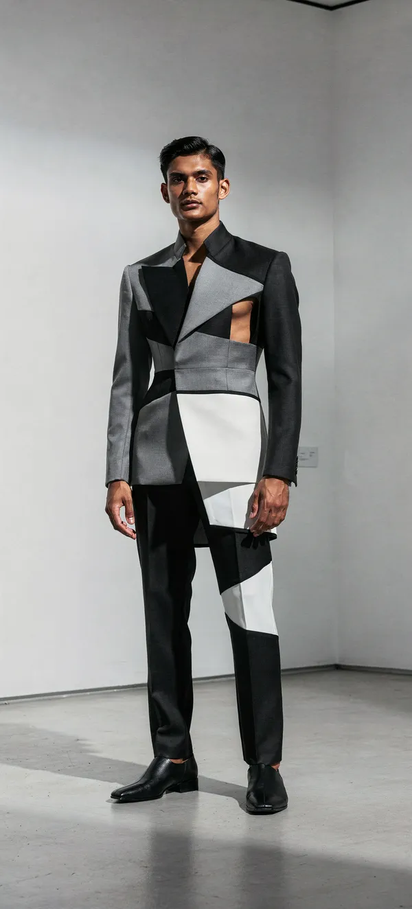 Avant-Garde Fashion Model