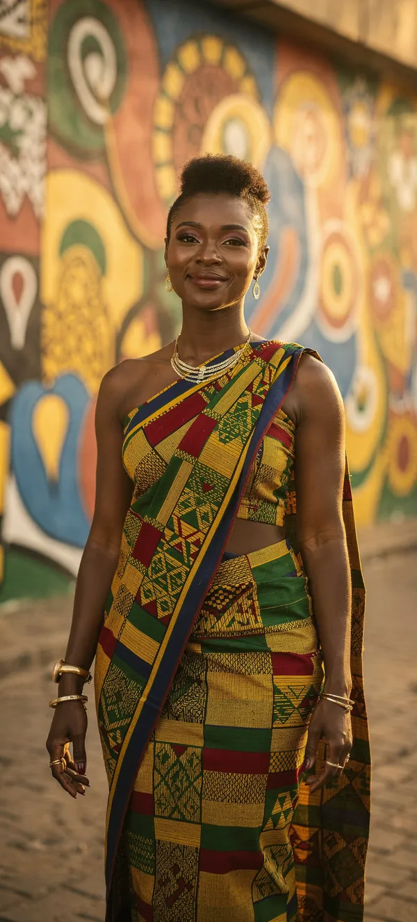 Ghanaian Cultural Portrait Wallpaper