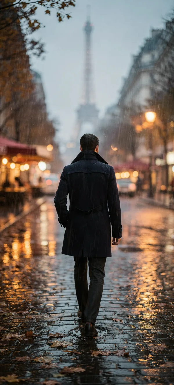 Parisian Rain Walk — Home screen