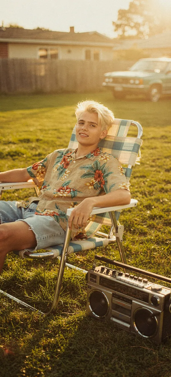 Summer Nostalgia Vintage Portrait