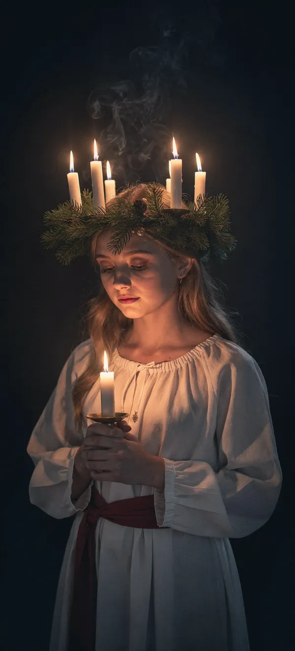 Santa Lucia Celebration Woman