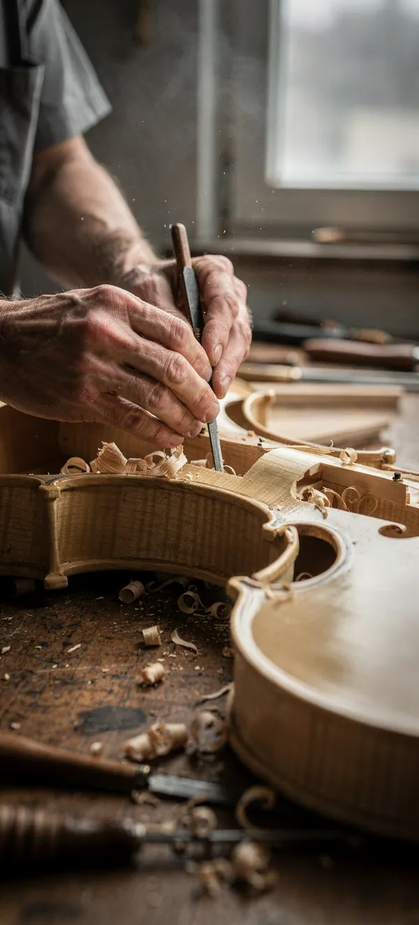 Violin Maker Hands Workshop