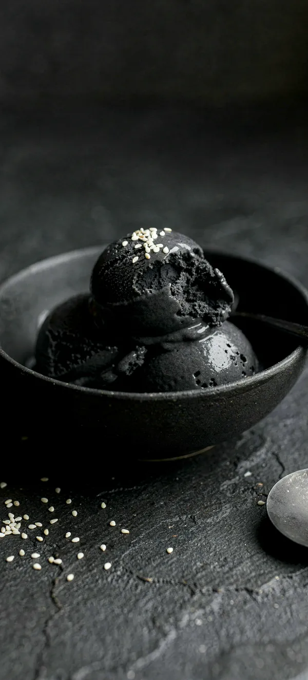 Black Sesame Ice Cream