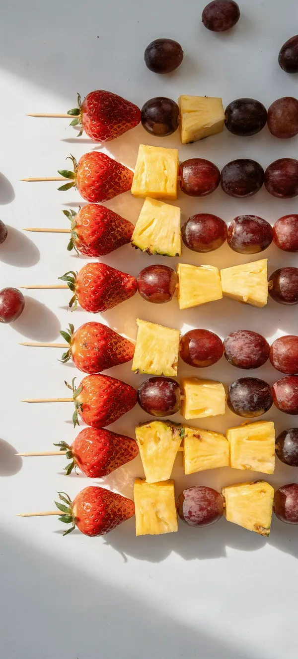 Colorful Fruit Kabobs