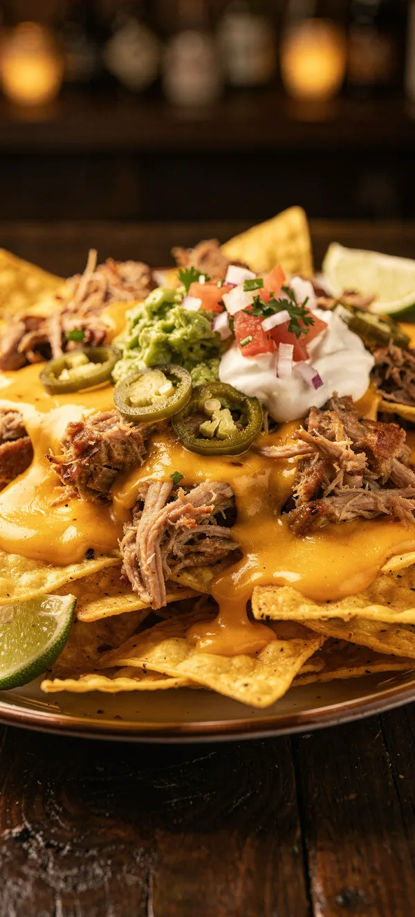 Loaded Pulled Pork Nachos