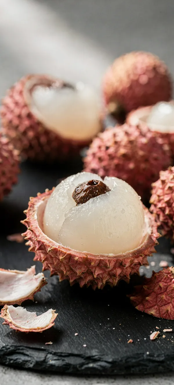 Lychee Exotic Fruit Close-Up