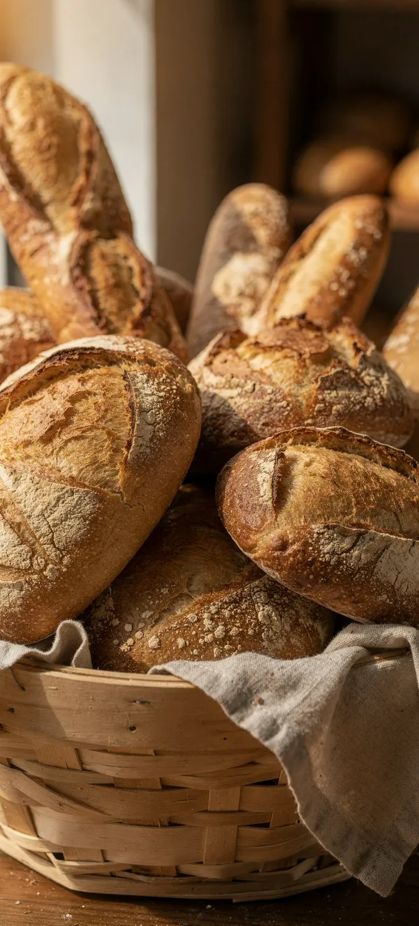 Artisan Bread Basket Wallpaper