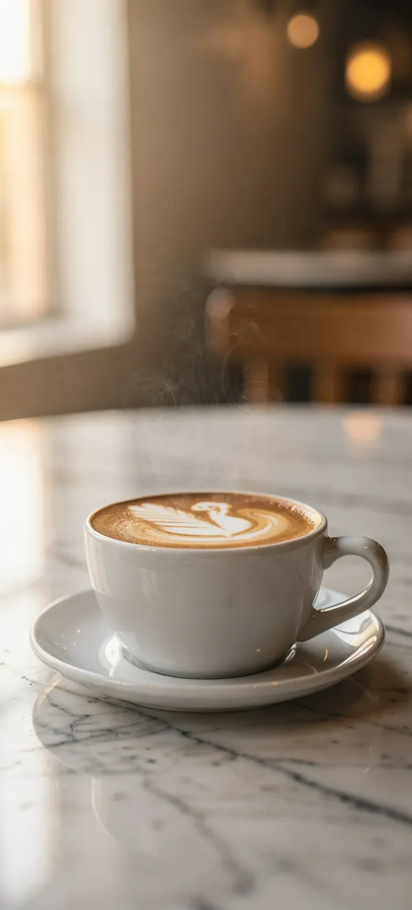 Swan Cappuccino Latte Art