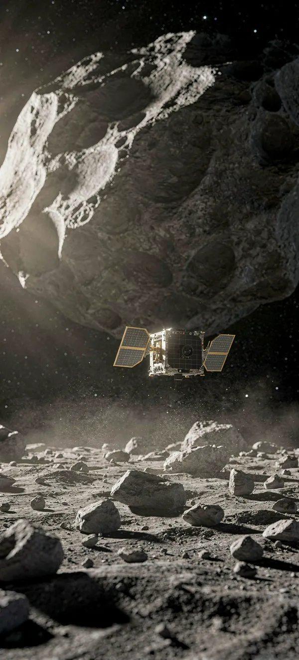 Hera Mission 2026: CubeSat above the Asteroid