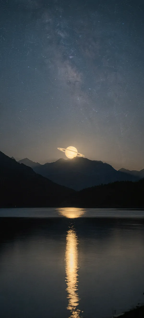 Saturn Opposition 2026: Over a Mountain Lake